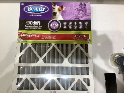 Best Air 20x25x4 Air Filter, lot of 3 - Lot 242