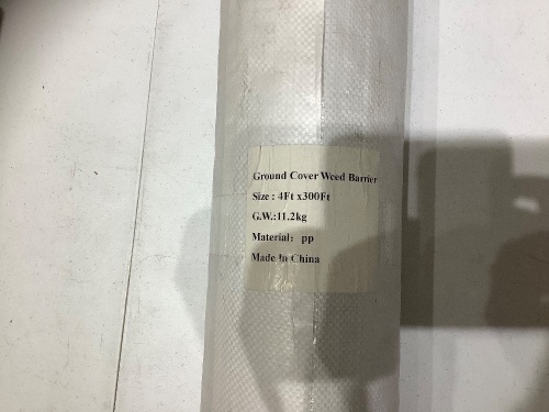 Ground cover weed barrier, 4ftx300 ft - Lot 32