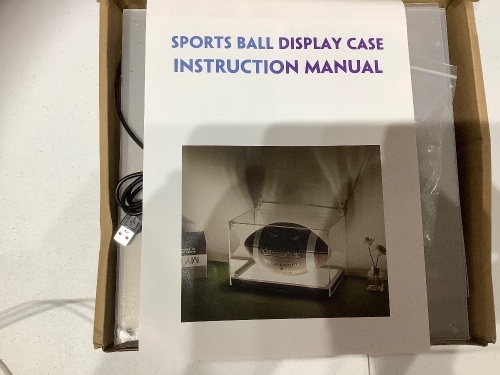 Sports ball display case - Lot 286