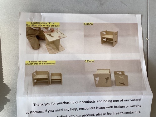 Puecrof2 set wood furniture - Lot 80