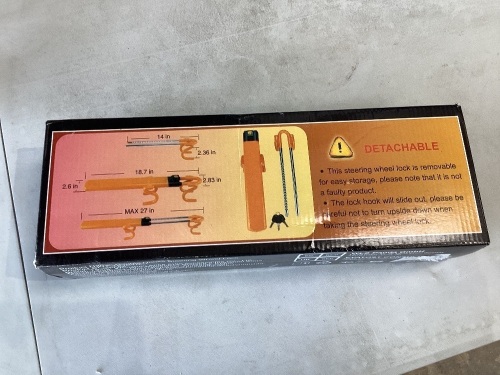 Steering wheel lock - Lot 571