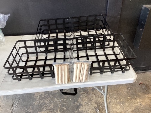 stackable metal market baskets, set of 4 - Lot 575