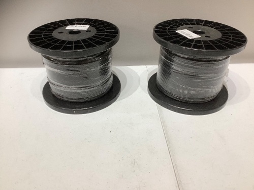 Zonegrace 500ftx1/8in Cable for railings, lot of 2 spools - Lot 491