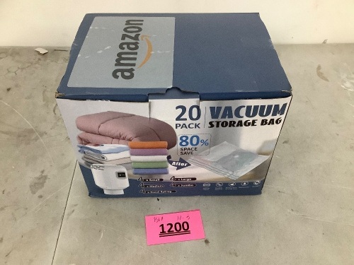 20 Pack of Vacuum Sorage Bags - Lot 1200