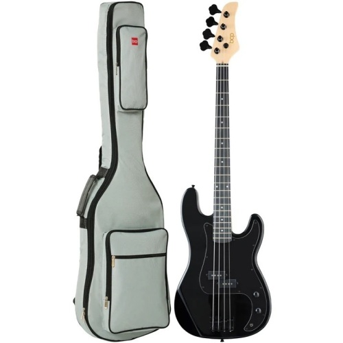 Full Size Beginner 4-String Electric Guitar Bass Guitar w/ Padded Case - Lot 1569