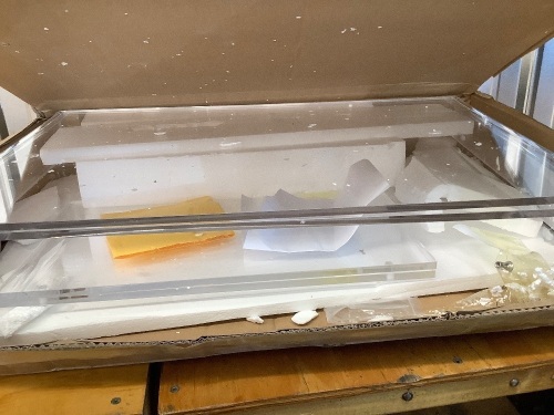 Acrylic Narrow Bookcase - Lot 1599