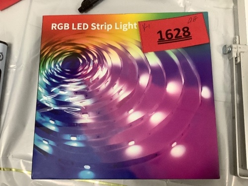 LED Strip Lights with Remote RGB Color Changing Music Sync, Bluetooth - Lot 1628