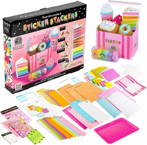 Fashion Angels - Sticker Stackers Set Confectionery, Foam Stickers for 3D Creations, Children's Toy Food - Lot 1659
