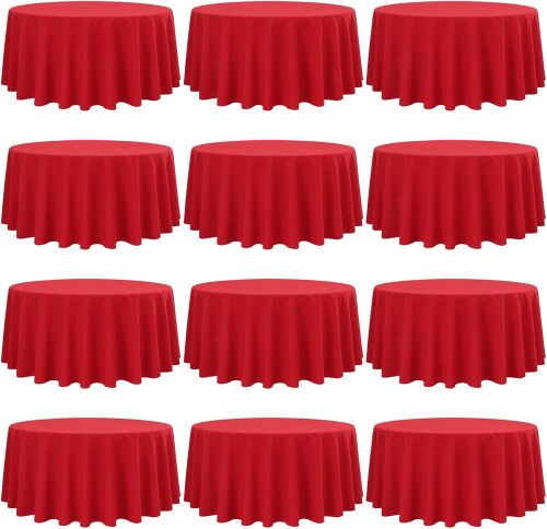 12 Pack Polyester Round Tablecloths - Lot 1680