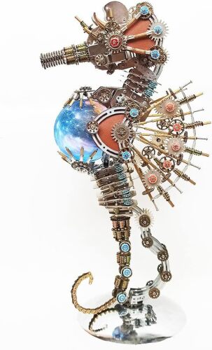 3D Metal Puzzle Mechanical Seahorse Model Kit - Lot 1706