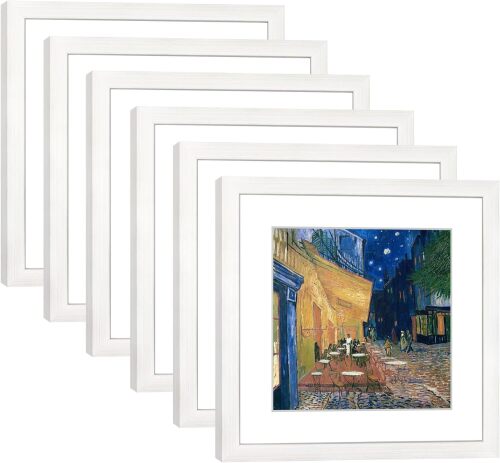 11x11 Picture Frame Set of 6 with Real Glass for Pictures - Lot 1712