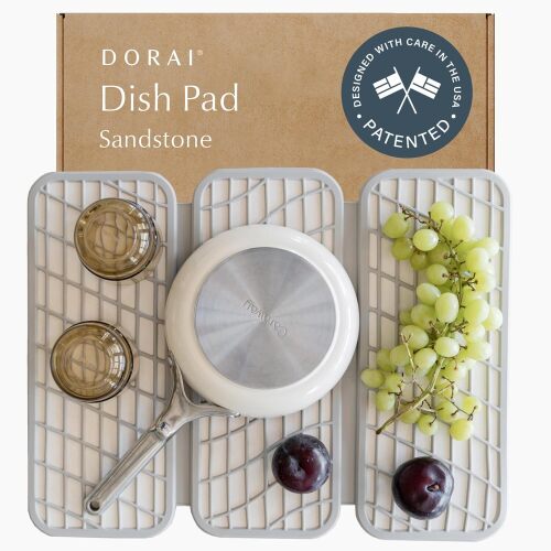 Dorai Home Dish Pad – Quick-Dry Diatomite Stone Drying Mat for Kitchen Counter - Lot 1752