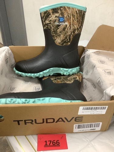 Rubber Boots for Women with Steel Shank, Waterproof Insulated Mud Rain Boots, 6mm Neoprene Anti-slip Outdoor Work Boots - Lot 1766