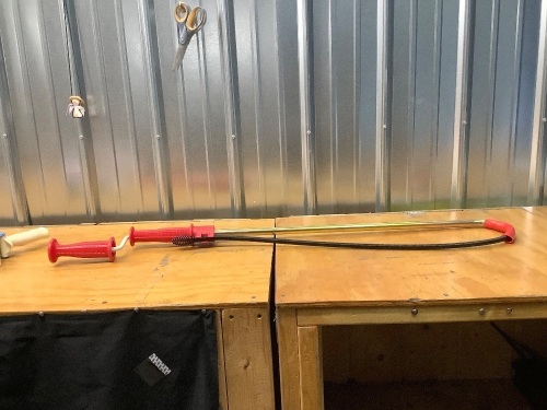 General Wire 3FL Flexicore 15/32" Steel Tube Regular Head Closet Auger, 3' - Lot 1788