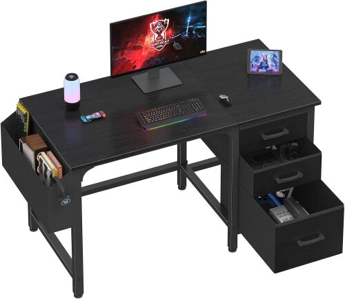 Lufeiya Computer Desk with File Drawers Cabinet - Lot 1864