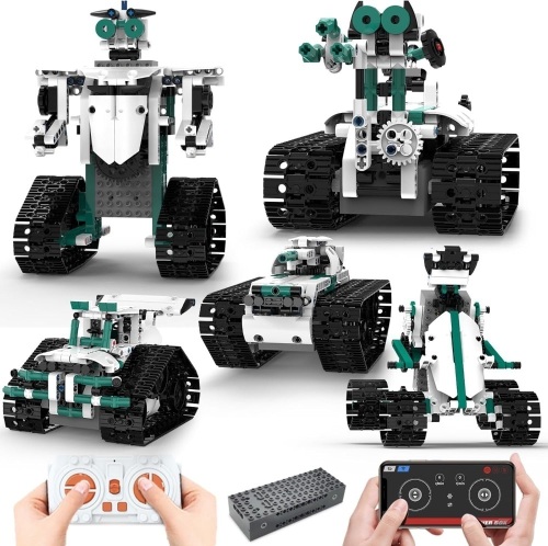 Technique Car Building Blocks Set, 13in1 Remote & APP Control Tracked Racer/Robot/Truck/Tank/Plane, STEM Kits for Kids Age 8-10, Building Toy Gifts for Boys Girls 8-16, (550 PCS) - Lot 1979
