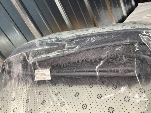 Indoor Large Fluffy Gray Rug - Lot 1830