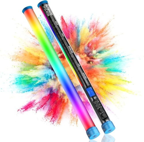 24.3" Large Handheld Light Wand, 2600 lumens RGB LED Video Light 360° Full Colors, RGB Tube Light for Photography Light Stick, CRI 98+, 2800K-10000K /Rechargeable Battery/LCD Display - Lot 1887