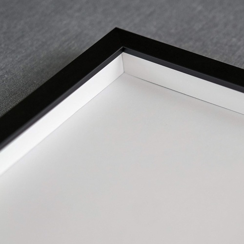 20x20 Shadow Black Box Display Frame with White Acid-Free Backing UV Acrylic & Hanging Hardware - with 3/4" Usable Depth - Great Magazine Display Solid Wood Frame Shadowbox - Lot 2164