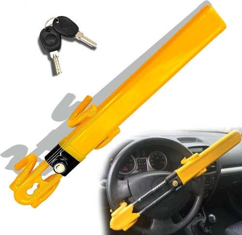Heavy Duty Steering Wheel Lock Anti-Theft Car Device - Lot 2174