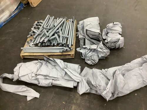 10' x 20' Portable Garage - No Instructions, Bent Pieces - For Parts  - Lot 347