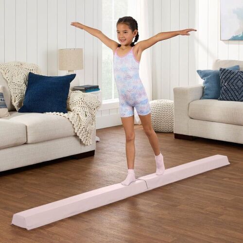 Folding Floor Balance Beam for Gymnastics Practice, Exercise - 8ft - Lot 395