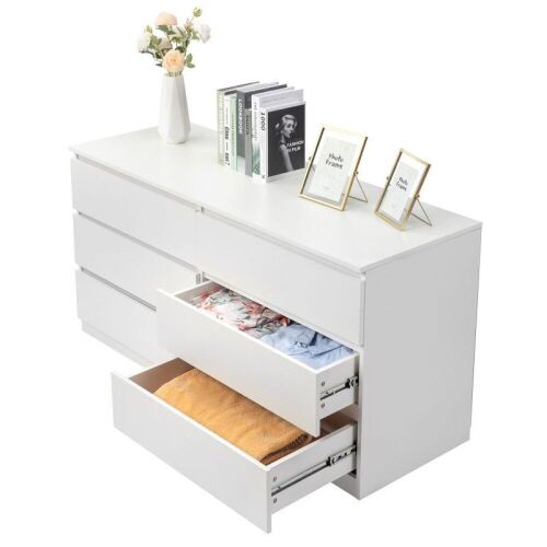  White 6 Drawer Dresser  - Lot 99