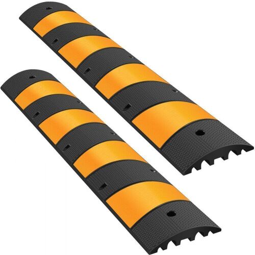 VEVOR 2pcs Rubber Cable Protector Ramp 72.4 x 12 x 2.4 Inch - Lot 324