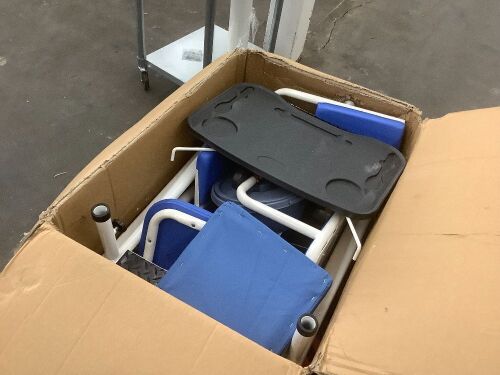 Lot of (2) Hydraulic Patient Lift Nursing Chair - Missing Pieces - Lot 325