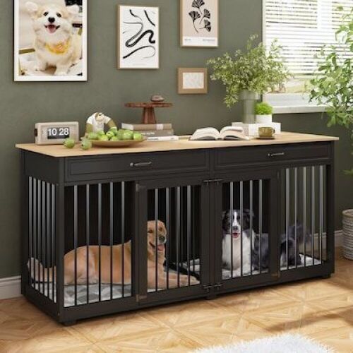 Large Dog Crate Furniture  - Lot 32WG