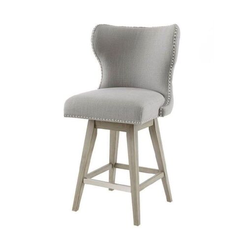 Madison Park Hancock Grey Swivel Counter Height Stool - Lot 445