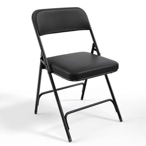 VINGLI 350Ibs Folding Chair with PU Leather Ultra Thick Padded Seat - Lot 448