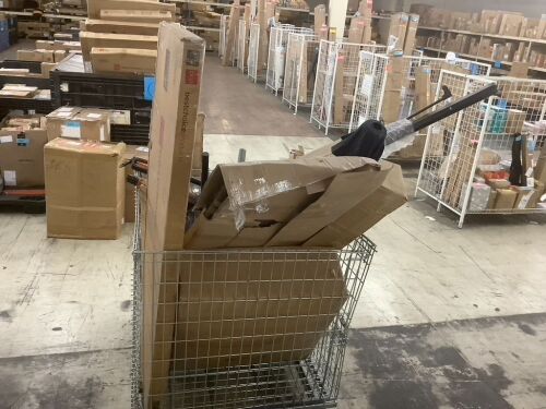Bin of Salvage. Items Will Be Damaged and Incomplete - Basket Not Included - Lot 782