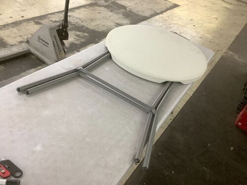 Bar Height Folding Table Indoor Outdoor Accessory w/ Thick Table Top - 32in - Lot 911