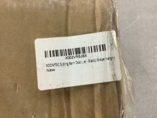 Sliding Barn Door Hardware Kit, Black - Lot 945WG