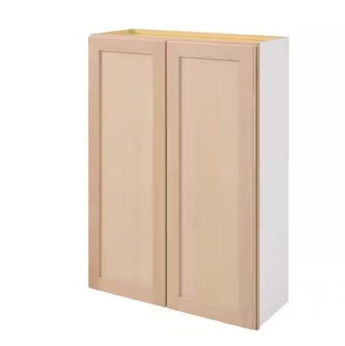 Hampton Bay 30 in. W x 12 in. D x 42 in. H Ready to Assemble Wall Kitchen Cabinet in Unfinished with CLICKREADY Technology - Lot 134JF
