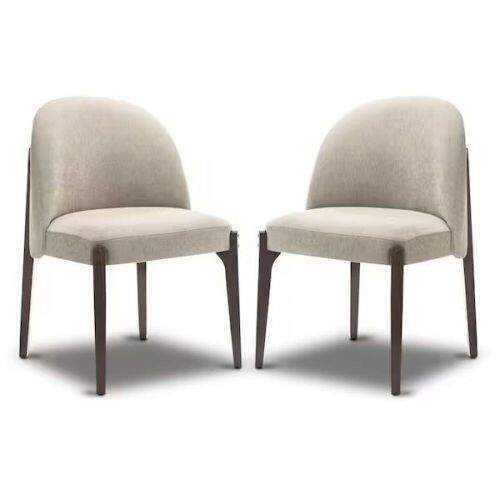 Poly and Bark Pietta Luna Grey Fabric Dining Chair, Set of 2 - Lot 137JF