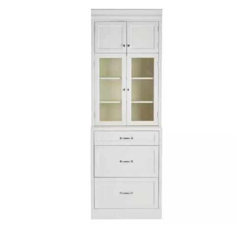 Home Decorators Collection Royce 82 in. Cream White 3-Drawer Cabinet - Lot 20JF