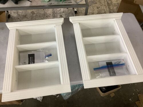 Lot of (2) Recessed Shelves  - Lot 947WG