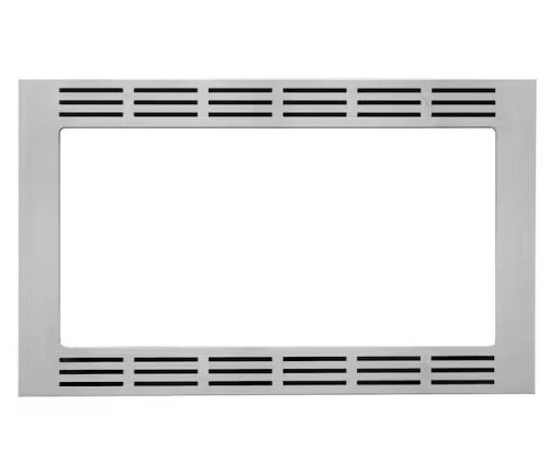 Panasonic 27 in. Wide Trim Kit for Panasonic's 1.6 cu. ft. Microwave Ovens in Stainless Steel - Lot 1021JF
