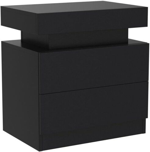 Black Bedside Table  - Lot 955WG