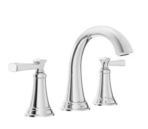 American Standard Rumson 8 in. Widespread 2-Handle Bathroom Faucet in Polished Chrome - Lot 1039JF
