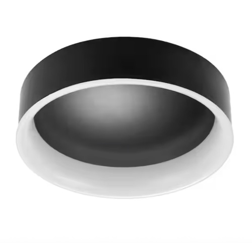 Commercial Electric Flexinstall Cove 10 in. Black Integrated LED Recessed Ceiling Light with 5CCT Plus DuoBright - Lot 1085JF