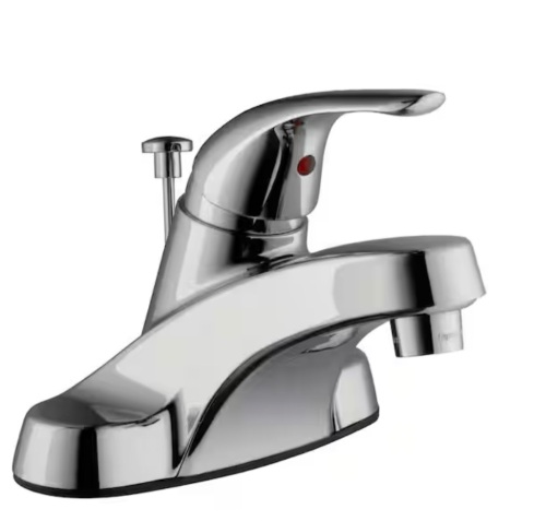Glacier Bay Aragon 4 in. Centerset Single-Handle Low-Arc Bathroom Faucet in Polished Chrome - Lot 1069JF