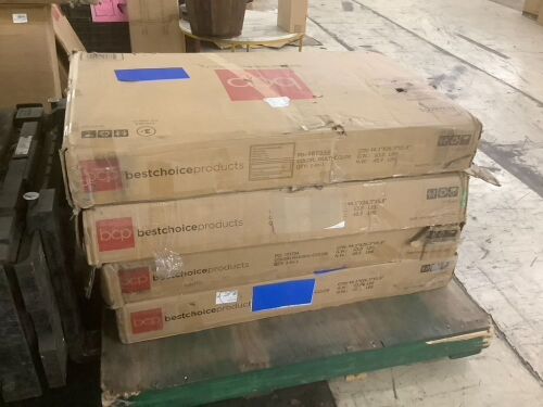 Lot of (4) 10-in-1 Combo Game Table Set w/ Pool, Foosball, Ping Pong, Chess - 2x4ft - Uninspected - Lot 967