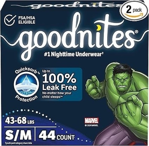 Goodnites Boys Bedwetting underwear - Lot 101
