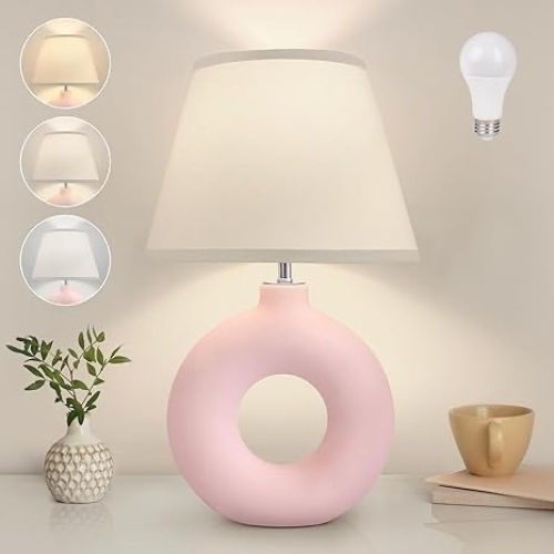 Pink Ceramic Table Lamp - Lot 185