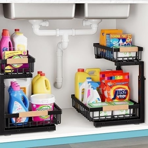 2Pack 2-tier under the sink organizers - Lot 175