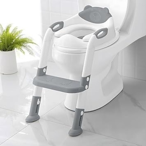 Potty Training Seat With Steps grey - Lot 105