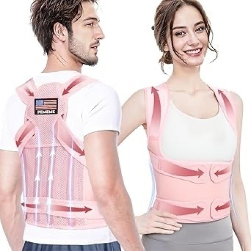 Posture Corrector Back Brace Pink - Lot 253
